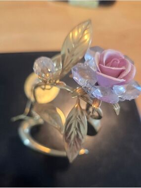Spectra Swarovski Elements Rose Clock
